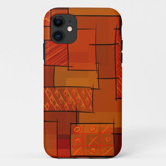 Rechtecke, Patchworkmuster, Doodle. Bruchquilt Case-Mate iPhone Hülle (Rückseite)