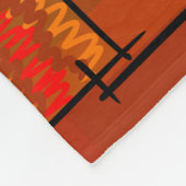 Rechtecke, Patchworkmuster, Doodle. Bruchquilt Fleecedecke (Ecke)