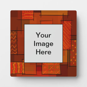 Rechtecke, Patchworkmuster, Doodle. Bruchquilt Fotoplatte