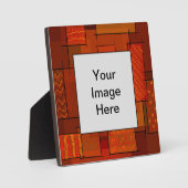 Rechtecke, Patchworkmuster, Doodle. Bruchquilt Fotoplatte (Vorderseite)