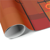 Rechtecke, Patchworkmuster, Doodle. Bruchquilt Geschenkpapier (Rolleneckpunkt)