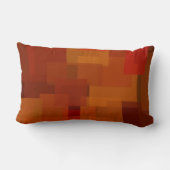 Rechtecke, Patchworkmuster, Doodle. Bruchquilt Lendenkissen (Rückseite)