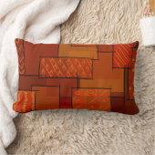 Rechtecke, Patchworkmuster, Doodle. Bruchquilt Lendenkissen (Decke)