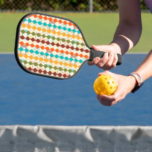 Rechtecke und Ketten Pickleball Schläger