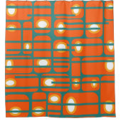 Rechtecke und Kreise Duschvorhang (Vorderseite)