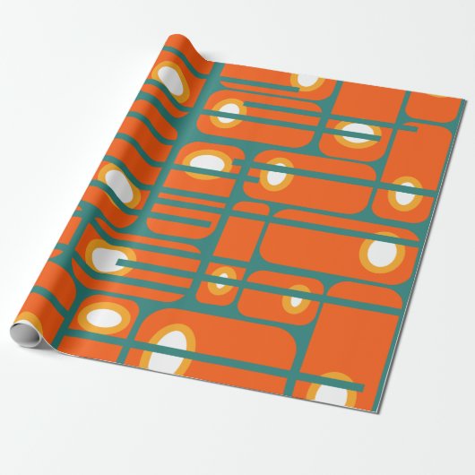 Rechtecke und Kreise Geschenkpapier (Ungerollt)