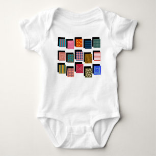 Rechtecke und Schatten Baby Strampler