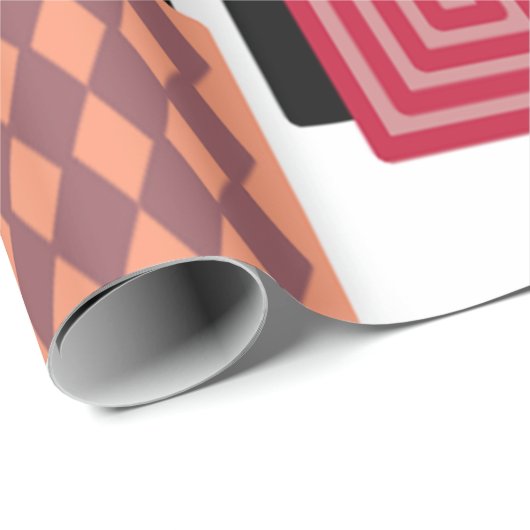 Rechtecke und Schatten Geschenkpapier (Rolleneckpunkt)