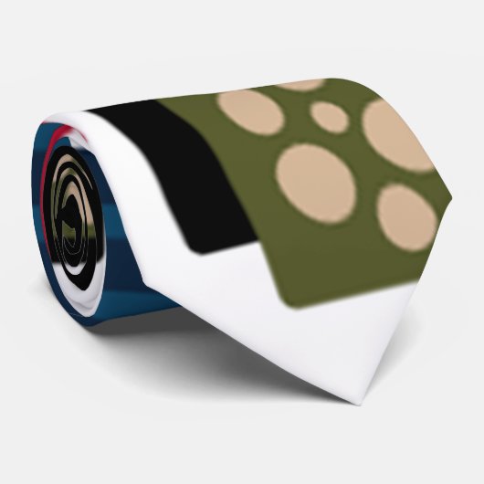 Rechtecke und Schatten Krawatte (Gerollt)