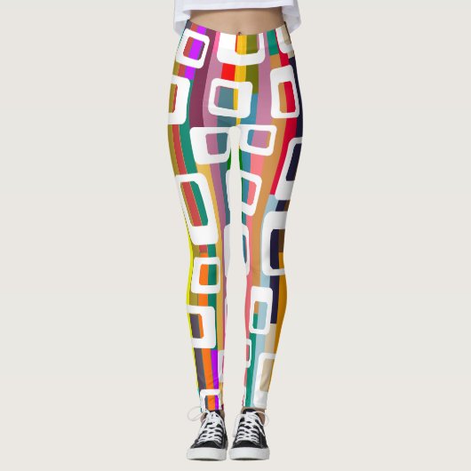 Rechtecke und Streifen Leggings (Vorderseite)