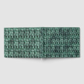 Rechteckformate in Grüntönen, gepunktet dunkel Gästebuch (Voll)