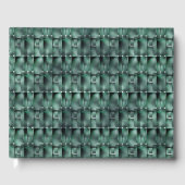 Rechteckformate in Grüntönen, gepunktet dunkel Gästebuch (Vorderseite)