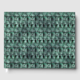 Rechteckformate in Grüntönen, gepunktet dunkel Gästebuch