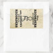 Rechteckheber Rechteckiger Aufkleber (Tasche)