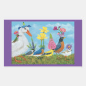 Rechteckige Aufkleber für die Frühjahrsparade (Vorderseite)