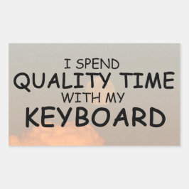 Rechteckige Aufkleber für die Qualitätszeit