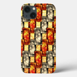 Rechteckige, beige und rötliche Schnitte Case-Mate iPhone Hülle