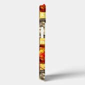 Rechteckige, beige und rötliche Schnitte Case-Mate iPhone Hülle (Rückseite / Rechts)