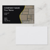 rechteckige Blockbahn Visitenkarte (Vorne/Hinten)