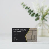 rechteckige Blockbahn Visitenkarte (Stehend Vorderseite)