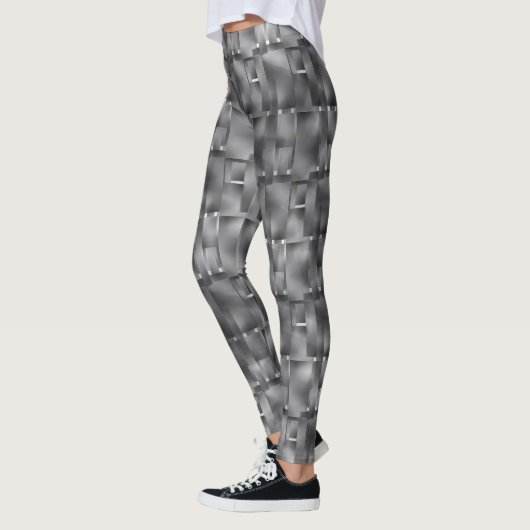 Rechteckige Formate von grauen und dunklen Flecken Leggings (Links)