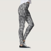 Rechteckige Formate von grauen und dunklen Flecken Leggings (Rechts)