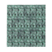 Rechteckige Formen in dunkel und gepunktet grün Notizblock (Vorderseite)