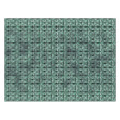 Rechteckige Formen in dunkel und gepunktet grün Tischdecke (Vorderseite (Horizontal))