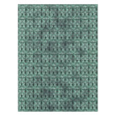 Rechteckige Formen in dunkel und gepunktet grün Tischdecke (Vorderseite)