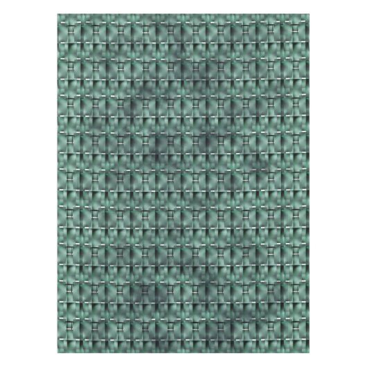 Rechteckige Formen in dunkel und gepunktet grün Tischdecke (Vorderseite)