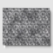 Rechteckige Formen von grauer Farbe und dunklen Fl Gästebuch (Vorderseite)