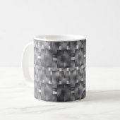 Rechteckige Formen von grauer Farbe und dunklen Fl Kaffeetasse (Vorderseite Links)