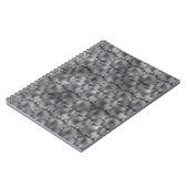 Rechteckige Formen von grauer Farbe und dunklen Fl Notizblock (Linke Seite)