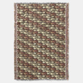 Rechteckige, gepunktete, goldbraune Stücke Decke (Vorderseite Vertikal)