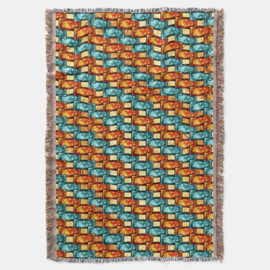 Rechteckige, geschnitzte und gefärbte Teller, Oran Decke (Vorderseite Vertikal)