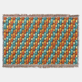 Rechteckige, geschnitzte und gefärbte Teller, Oran Decke