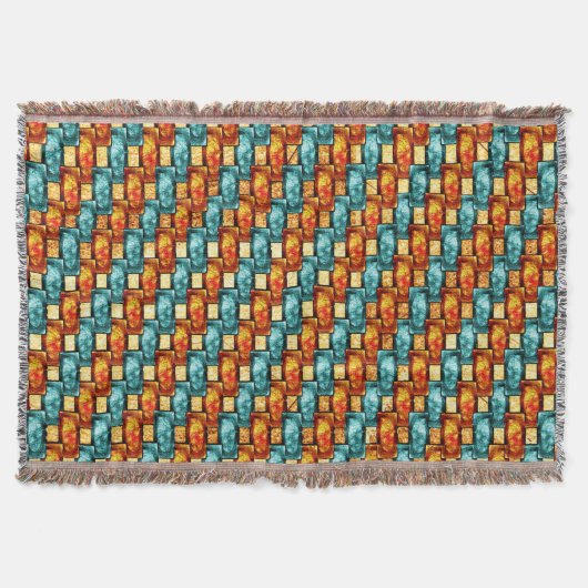 Rechteckige, geschnitzte und gefärbte Teller, Oran Decke (Vorderseite)