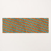 Rechteckige, geschnitzte und gefärbte Teller, Oran Yogamatte (Rückseite (Horizontal))