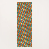 Rechteckige, geschnitzte und gefärbte Teller, Oran Yogamatte (Rückseite)