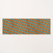 Rechteckige, geschnitzte und gefärbte Teller, Oran Yogamatte (Vorderseite (Horizontal))