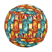 rechteckige, geschnitzte, zyanfarbene Teller Baseball (Vorderseite)