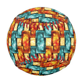 rechteckige, geschnitzte, zyanfarbene Teller Baseball