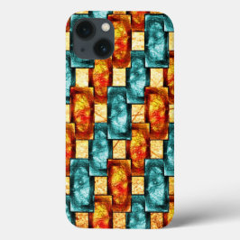 rechteckige, geschnitzte, zyanfarbene Teller Case-Mate iPhone Hülle