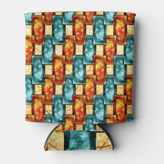 rechteckige, geschnitzte, zyanfarbene Teller Dosenkühler (Vorderseite)