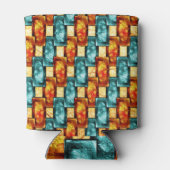 rechteckige, geschnitzte, zyanfarbene Teller Dosenkühler (Rückseite)