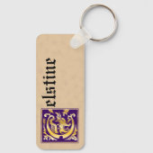 Rechteckige mythische Kreaturen Dekorative Hauptst Schlüsselanhänger (Rückseite)