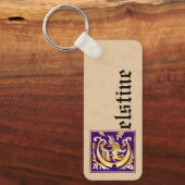 Rechteckige mythische Kreaturen Dekorative Hauptst Schlüsselanhänger (Vorderseite)