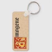 Rechteckige mythische Kreaturen dekorative Hauptst Schlüsselanhänger (Rückseite)