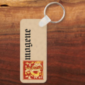 Rechteckige mythische Kreaturen dekorative Hauptst Schlüsselanhänger (Rückseite)