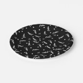 Rechteckige Retro-Papierplatte der 90er Jahre Pappteller (Schrägansicht)